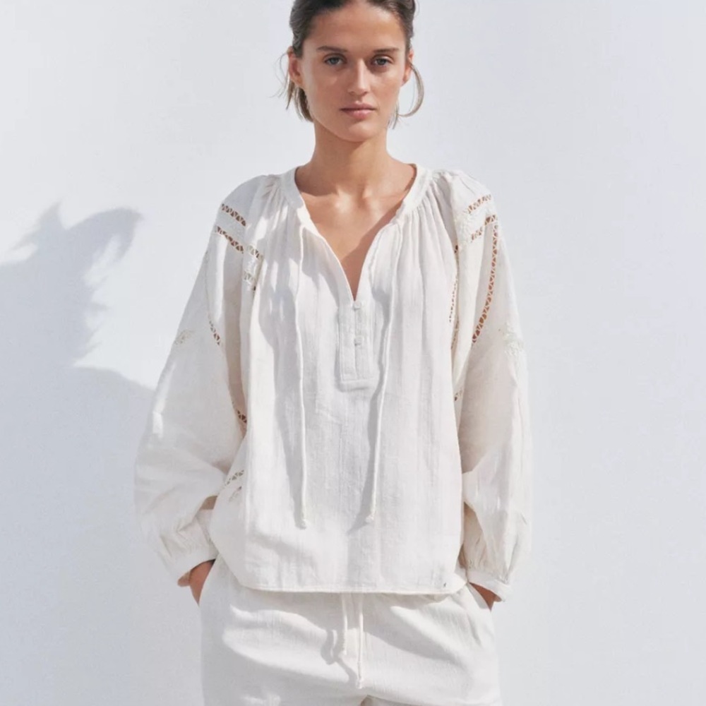 Zara Collection Embroidered Shirt S